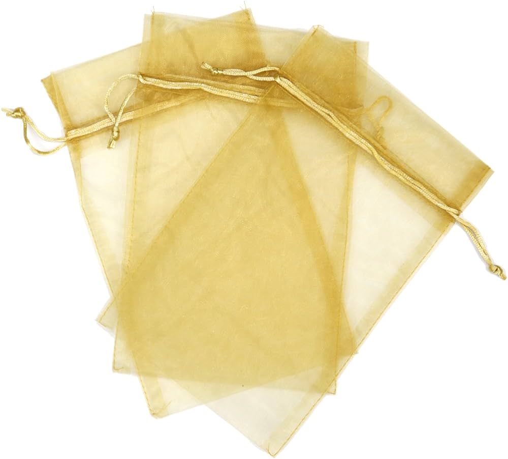 Sac organza doré